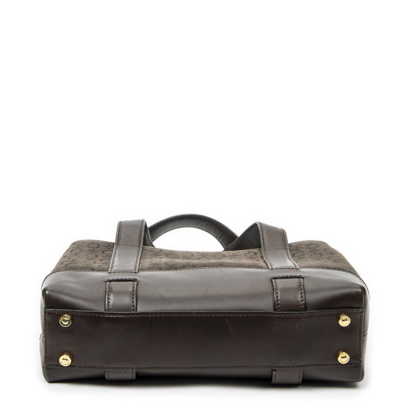 Celine Open Tote Brown C Macadam Canvas — view 6