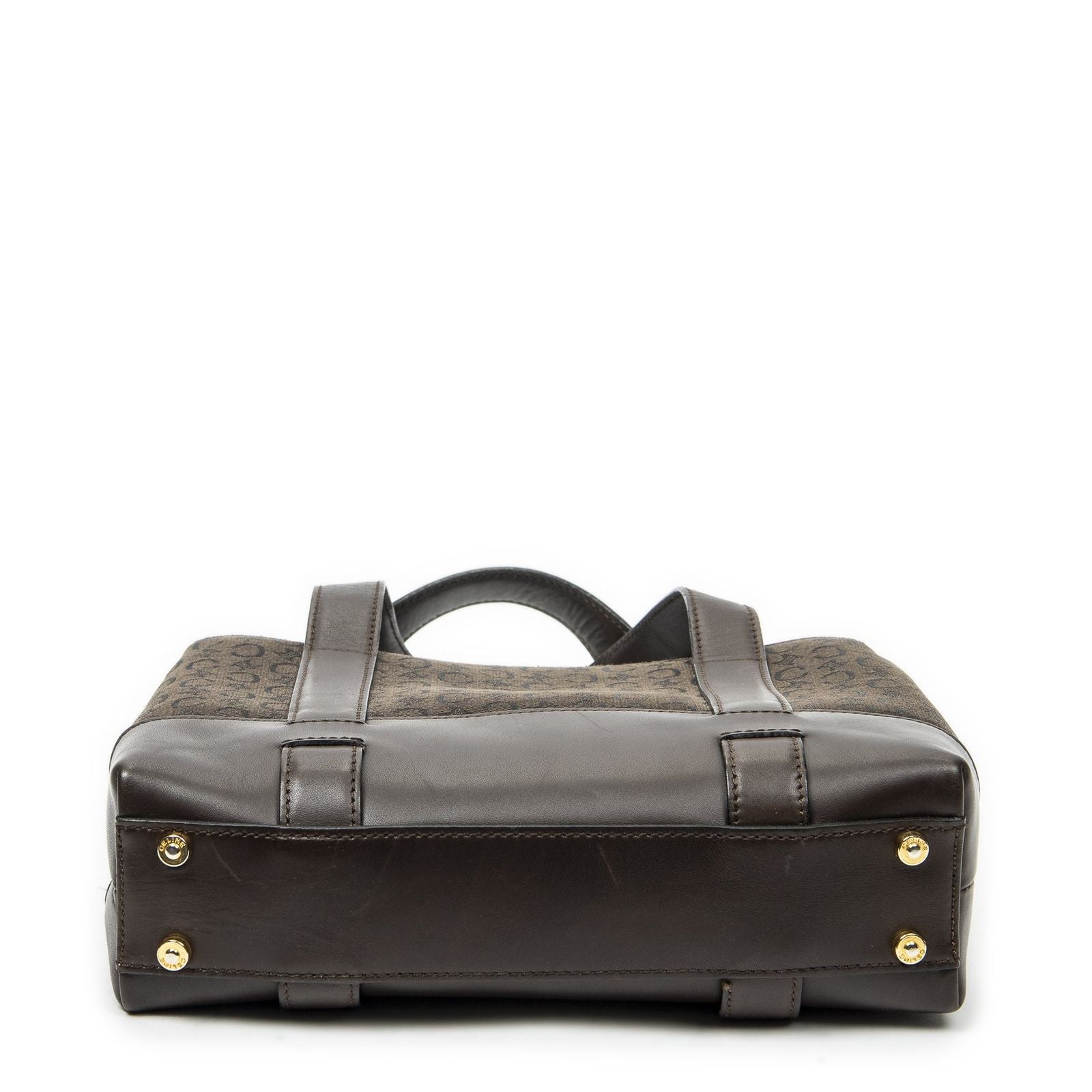 Celine Open Tote Brown C Macadam Canvas — view 6