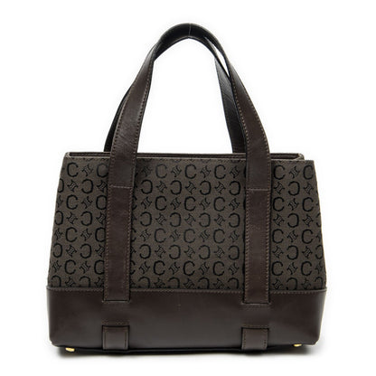 Celine Open Tote Brown C Macadam Canvas — view 5