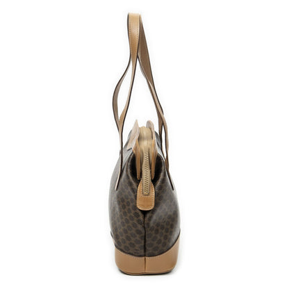 Celine Zip Tote Beige Brown Macadam Canvas — view 3