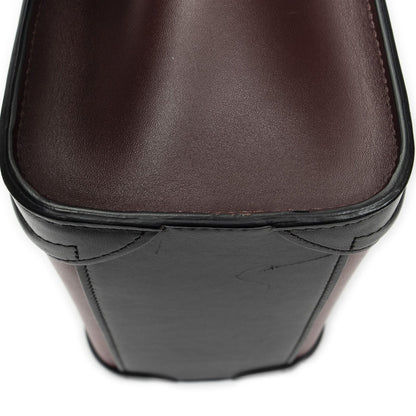Celine Nano Luggage Red Black Calfskin Leather — view 8