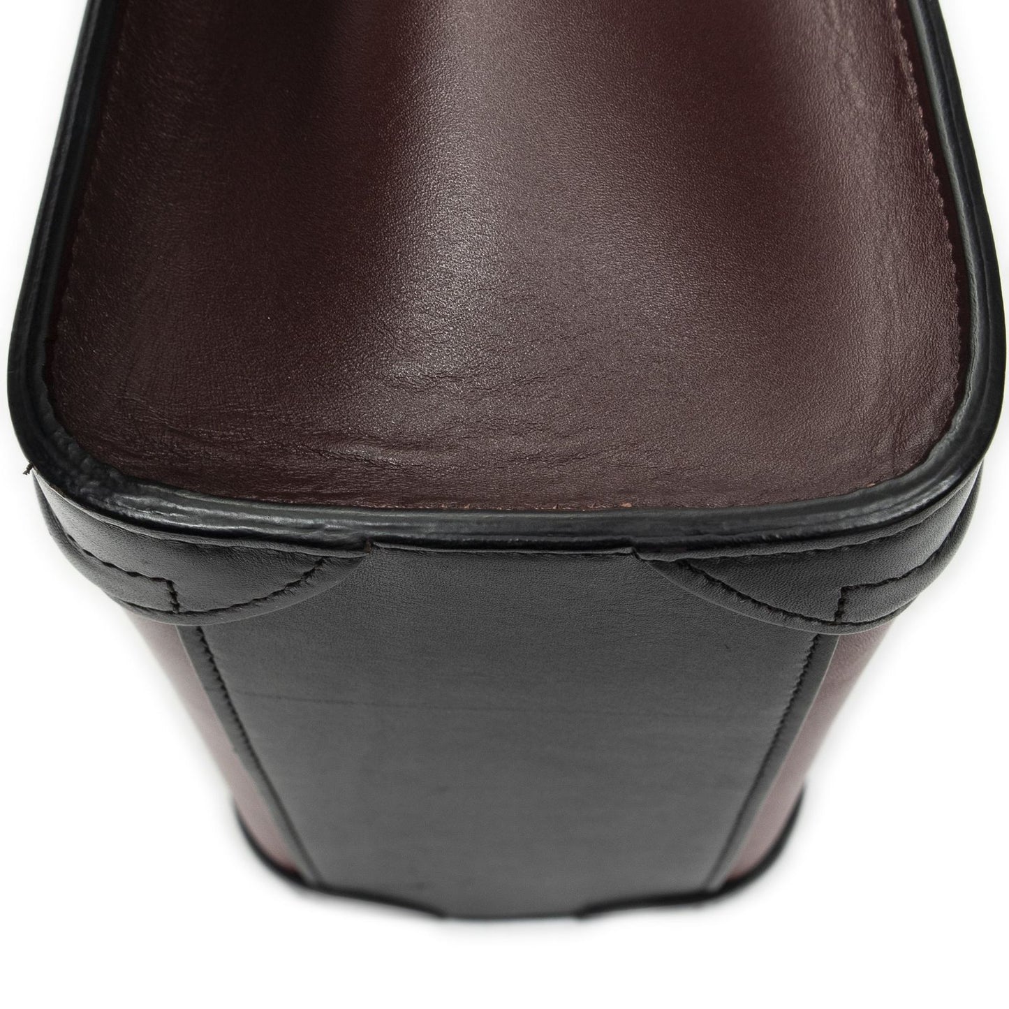 Celine Nano Luggage Red Black Calfskin Leather — view 7