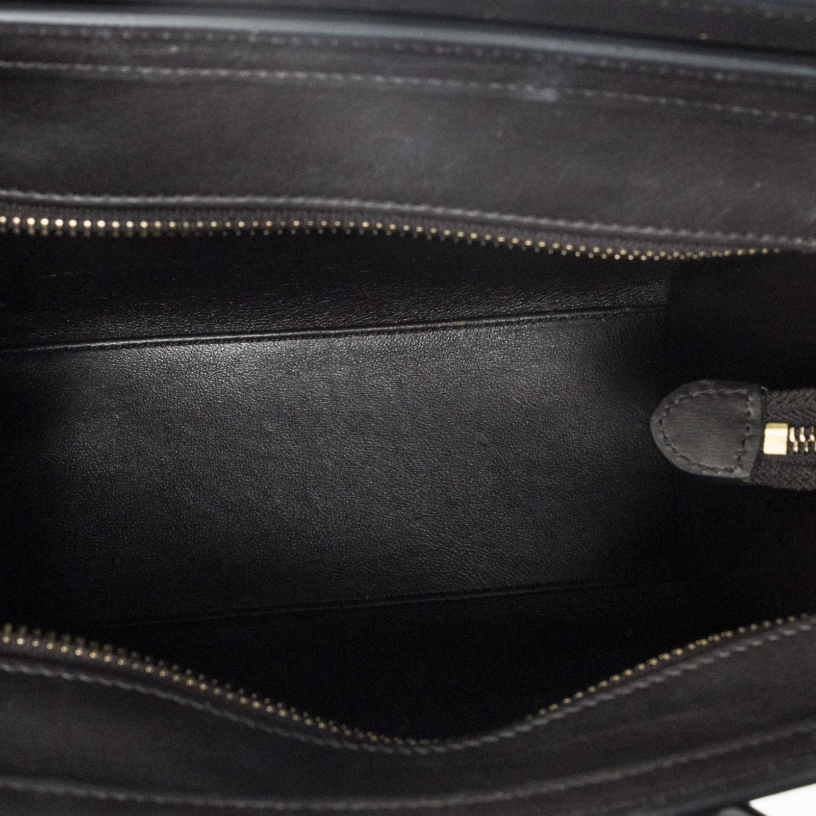 Celine Nano Luggage Red Black Calfskin Leather — view 9