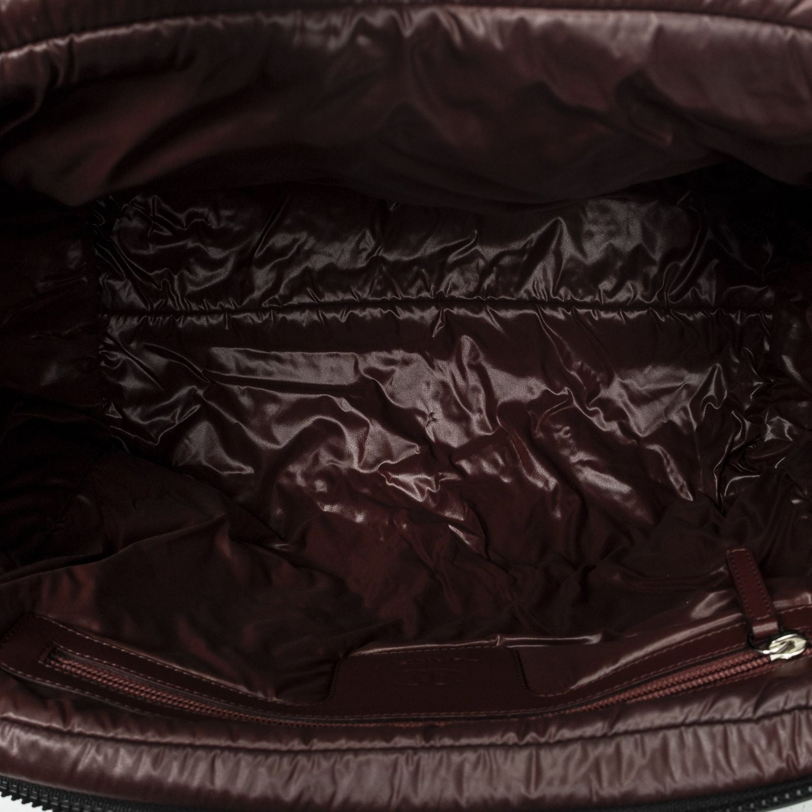 Chanel Coco Cocoon Bowla Black Quilted Nylon Canvas Messenger — view 9