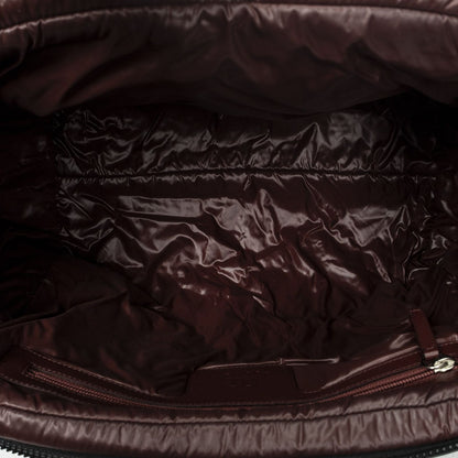 Chanel Coco Cocoon Bowla Black Quilted Nylon Canvas Messenger — view 9