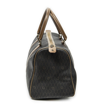 Dior Midi Amboston Gray Brown Macadam Canvas Shoulder — view 4