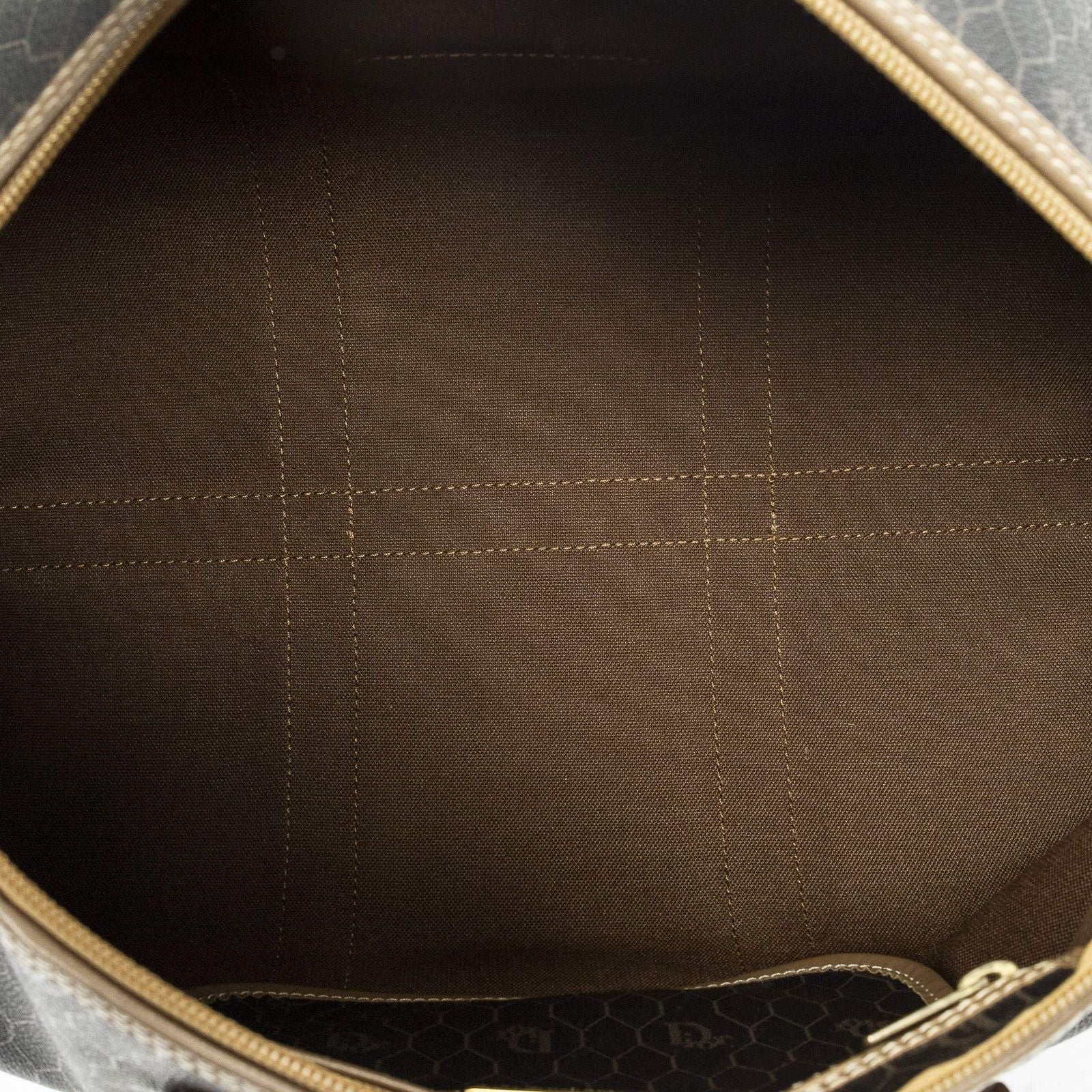 Dior Midi Amboston Gray Brown Macadam Canvas Shoulder — view 9