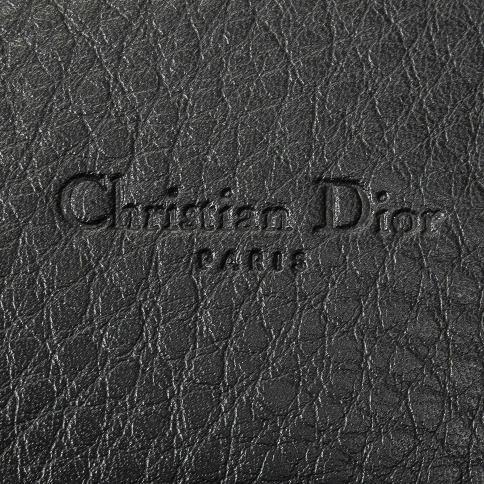 Dior Continental Wallet Black Trotter Pattern Canvas — view 5