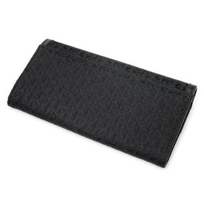 Dior Continental Wallet Black Trotter Pattern Canvas — view 2
