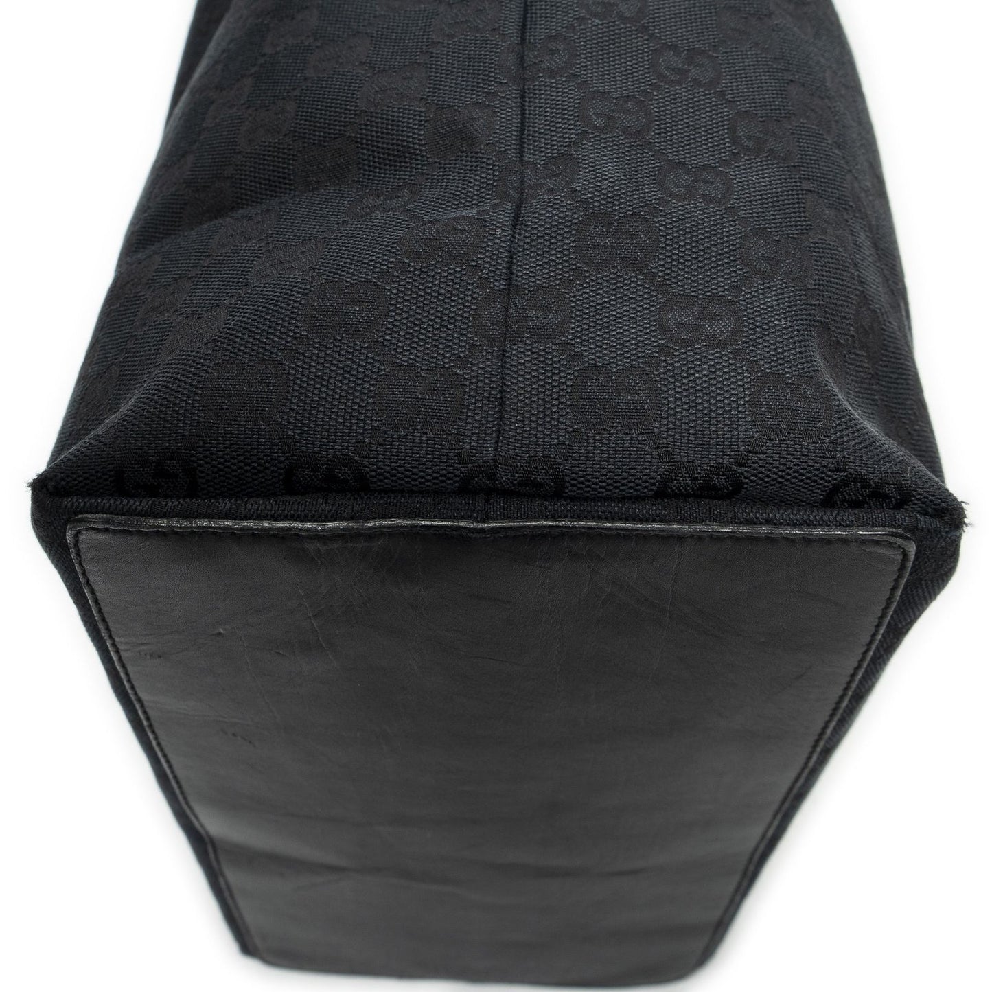 Gucci Radical Zip Tote Black GG Denim Canvas — view 8