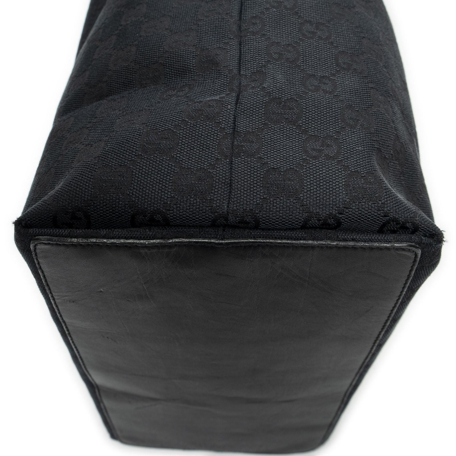 Gucci Radical Zip Tote Black GG Denim Canvas — view 8