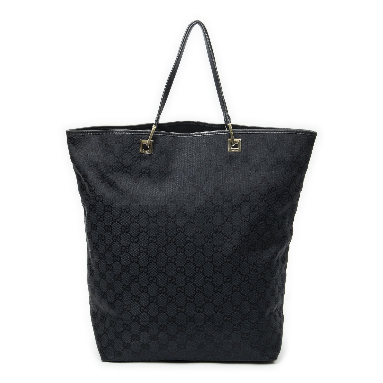 Gucci Radical Zip Tote Black GG Denim Canvas — view 5
