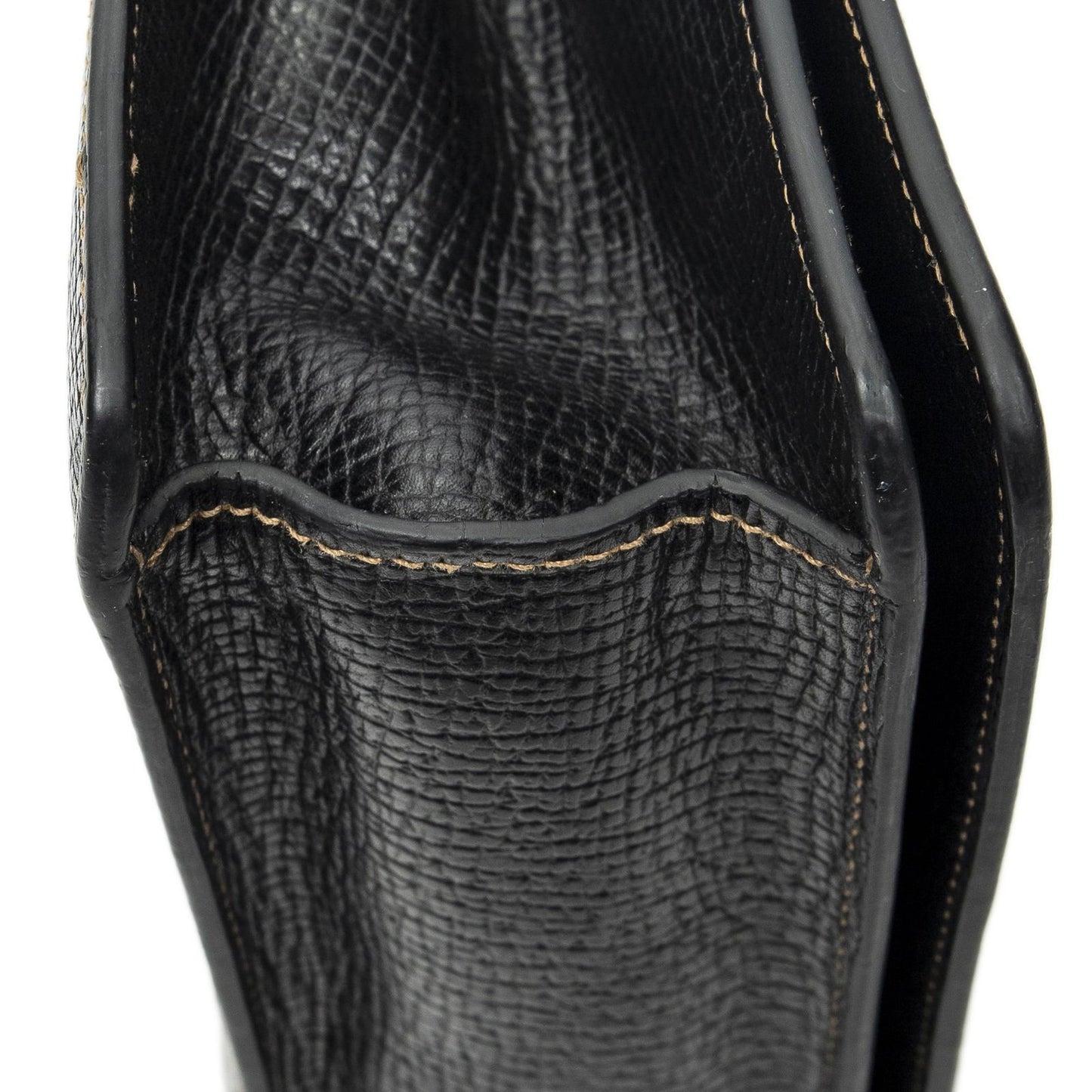 Loewe Vintage Square Flap Black Gray Calfskin Leather — view 7