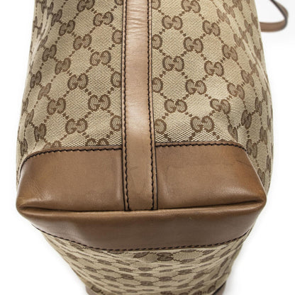 Gucci Large Craft Tote Brown Beige GG Canvas — view 7