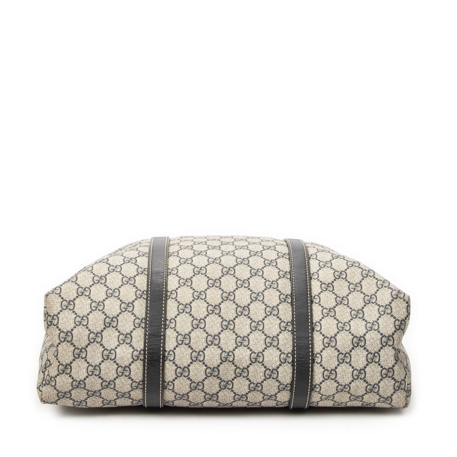 Gucci Vertical Tote Navy Beige Supreme Canvas — view 6
