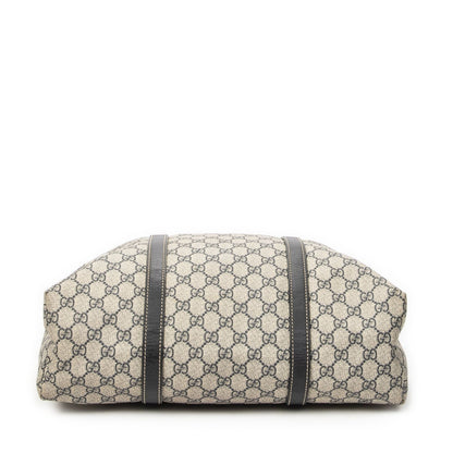 Gucci Vertical Tote Navy Beige Supreme Canvas — view 6