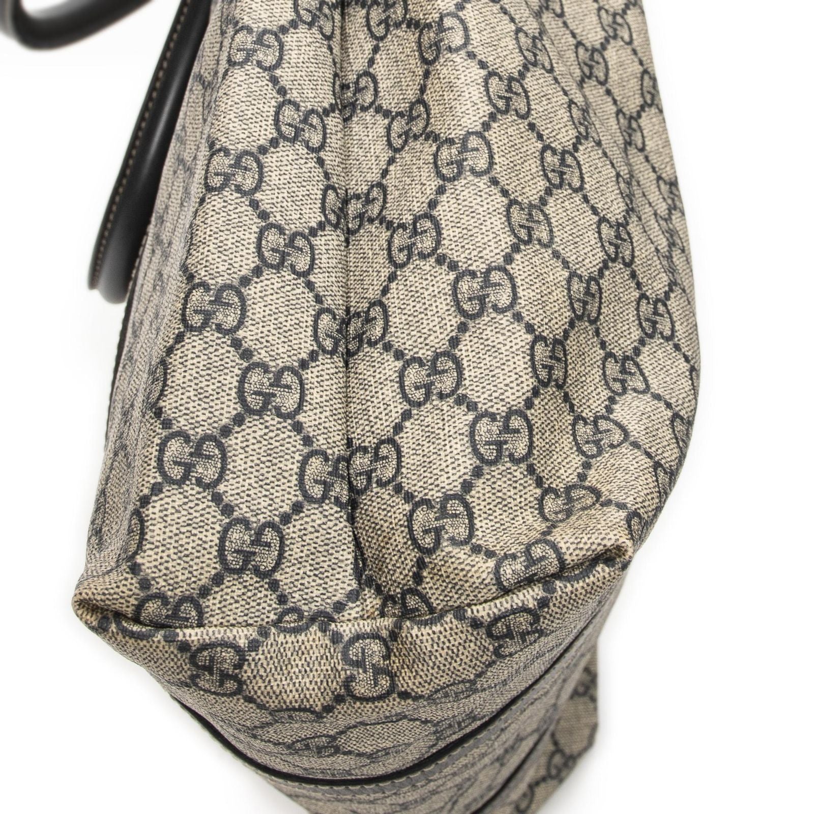 Gucci Vertical Tote Navy Beige Supreme Canvas — view 7