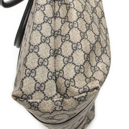 Gucci Vertical Tote Navy Beige Supreme Canvas — view 7