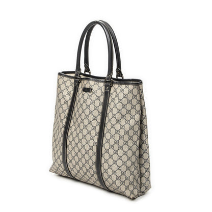 Gucci Vertical Tote Navy Beige Supreme Canvas — view 2