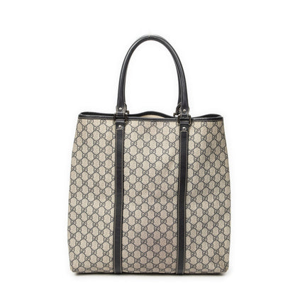 Gucci Vertical Tote Navy Beige Supreme Canvas — view 5
