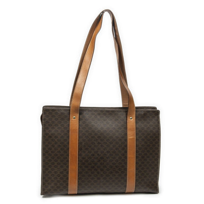 Celine Zip Shopping Tote Brown Macadam Canvas — view 5