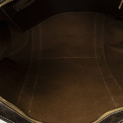 Celine Zip Shopping Tote Brown Macadam Canvas — view 9