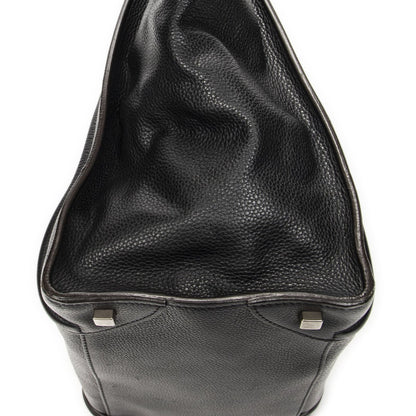 Celine Luggage Bag Black Gray Calfskin Leather — view 7
