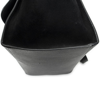 Celine Midi Trapeze Black Gray Calfskin Leather Messenger — view 8