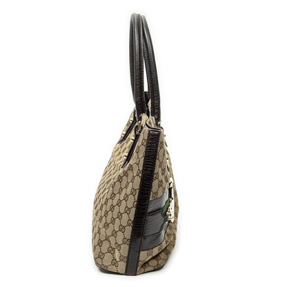 Gucci Hasla Tote Brown Beige GG Canvas — view 4