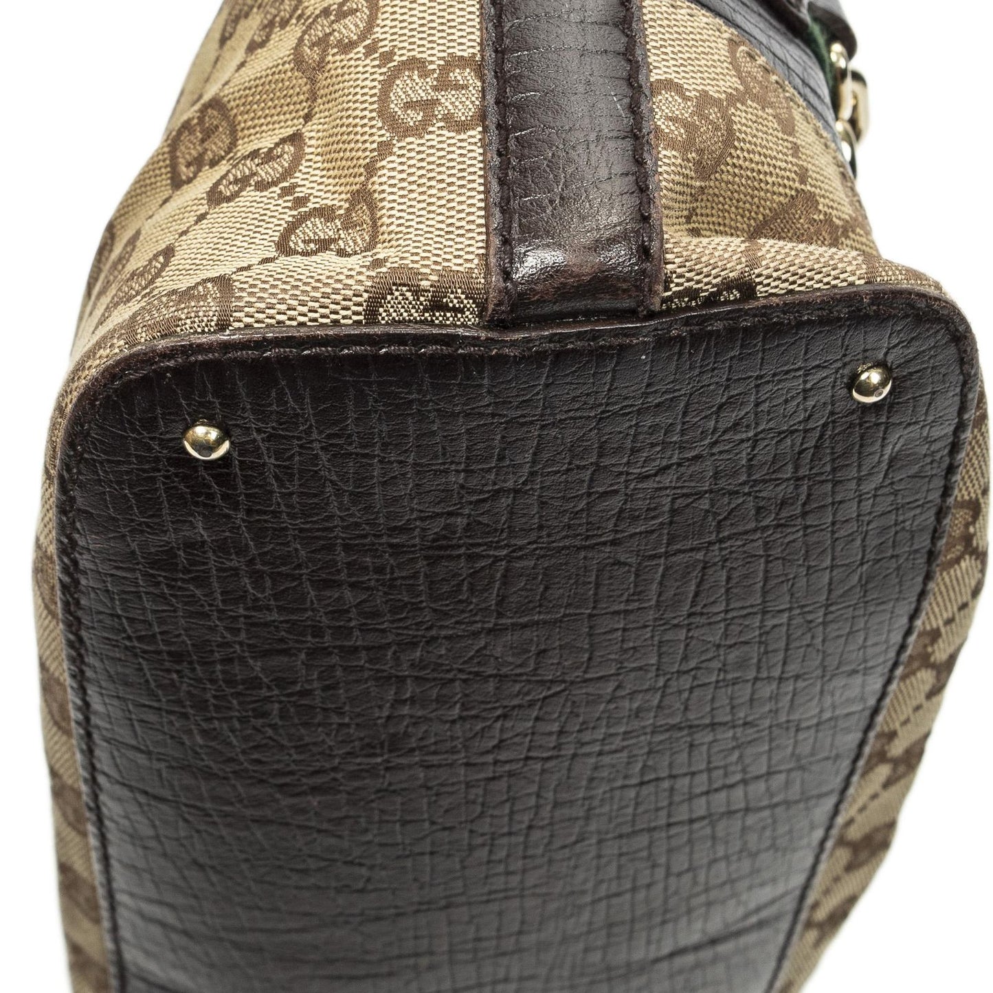 Gucci Hasla Tote Brown Beige GG Canvas — view 8