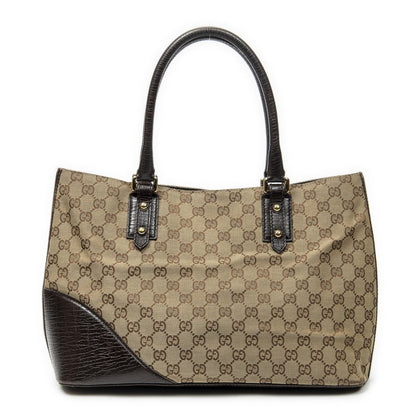 Gucci Hasla Tote Brown Beige GG Canvas — view 5