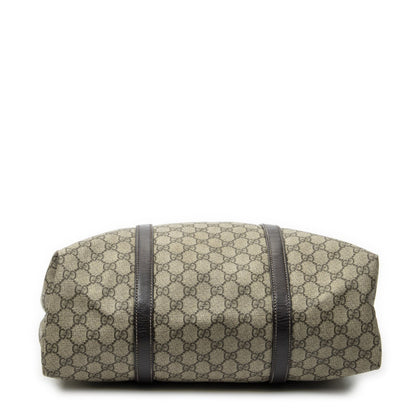 Gucci Vertical Tote Dark Brown Beige Supreme Canvas — view 6