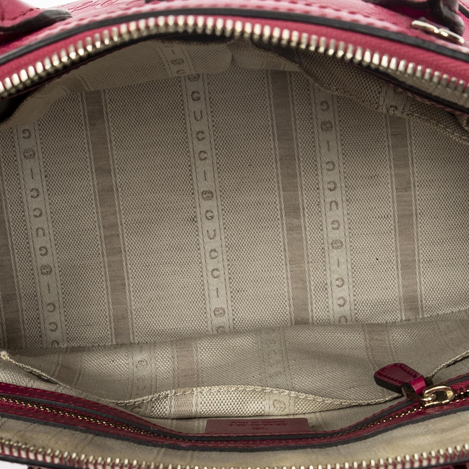 Gucci Stud Dome Tote Fuchsia Pink Guccissima — view 9