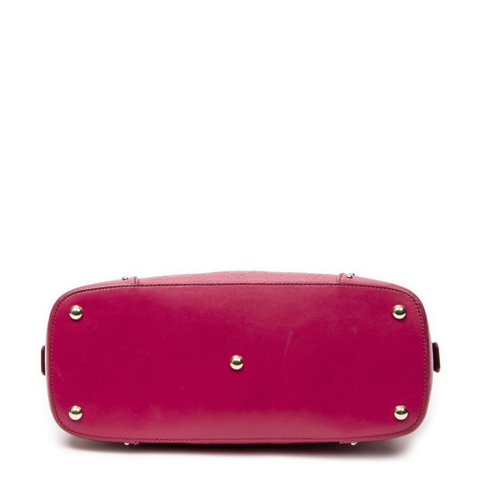 Gucci Stud Dome Tote Fuchsia Pink Guccissima — view 6
