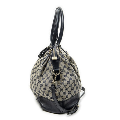 Gucci Sukey Tote Navy Beige GG Canvas — view 3
