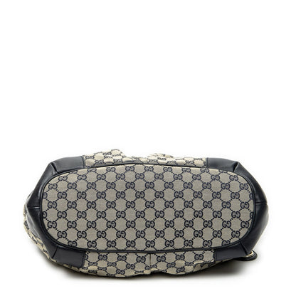 Gucci Sukey Tote Navy Beige GG Canvas — view 6
