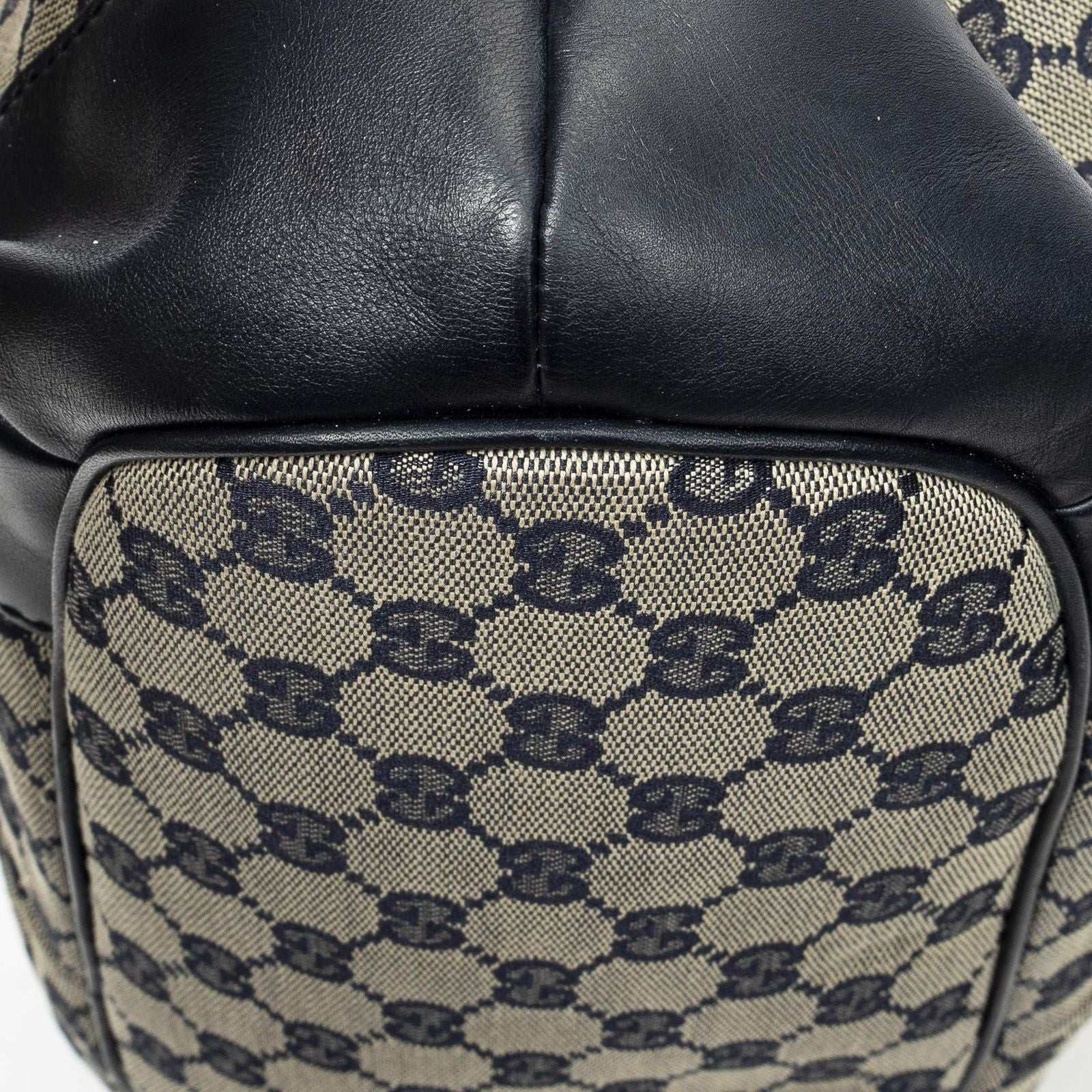 Gucci Sukey Tote Navy Beige GG Canvas — view 8