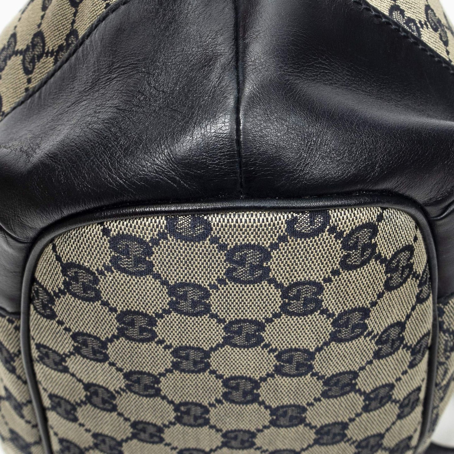 Gucci Sukey Tote Navy Beige GG Canvas — view 7
