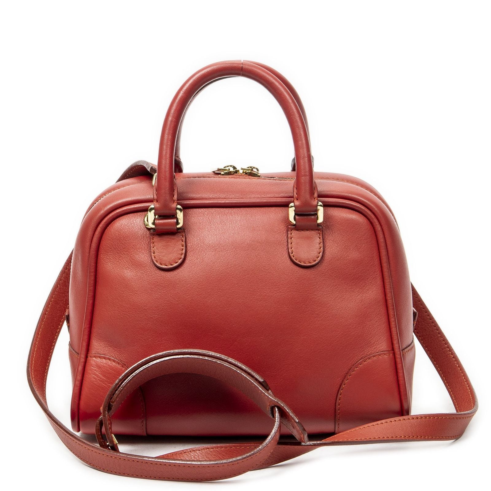 Loewe Small Amazona Calfskin Leather Messenger — view 5