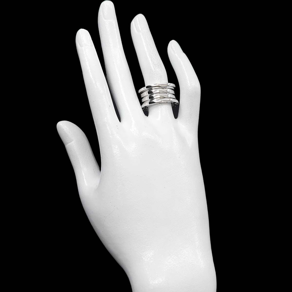 Bvlgari Band 55 Ring 18k WG White Gold — view 7