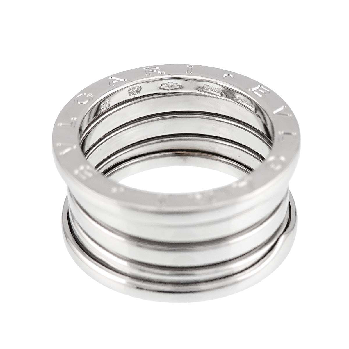 Bvlgari Band 55 Ring 18k WG White Gold — view 3