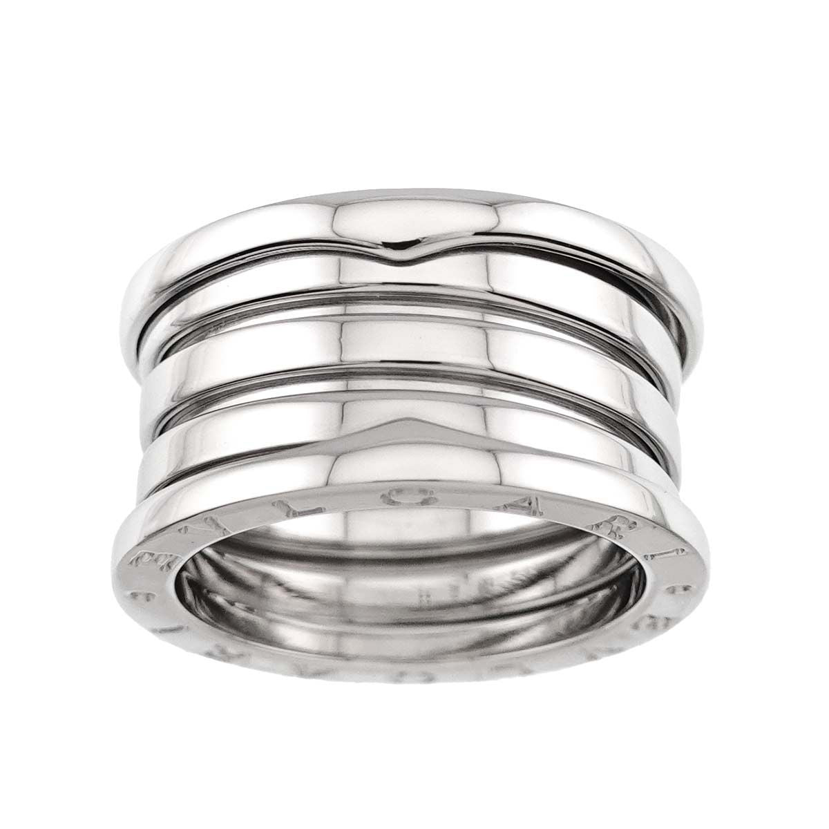 Bvlgari Band 55 Ring 18k WG White Gold — view 2
