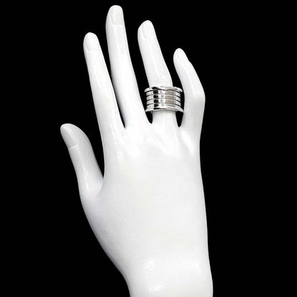 Bvlgari Band 56 Ring 18k WG White Gold — view 6
