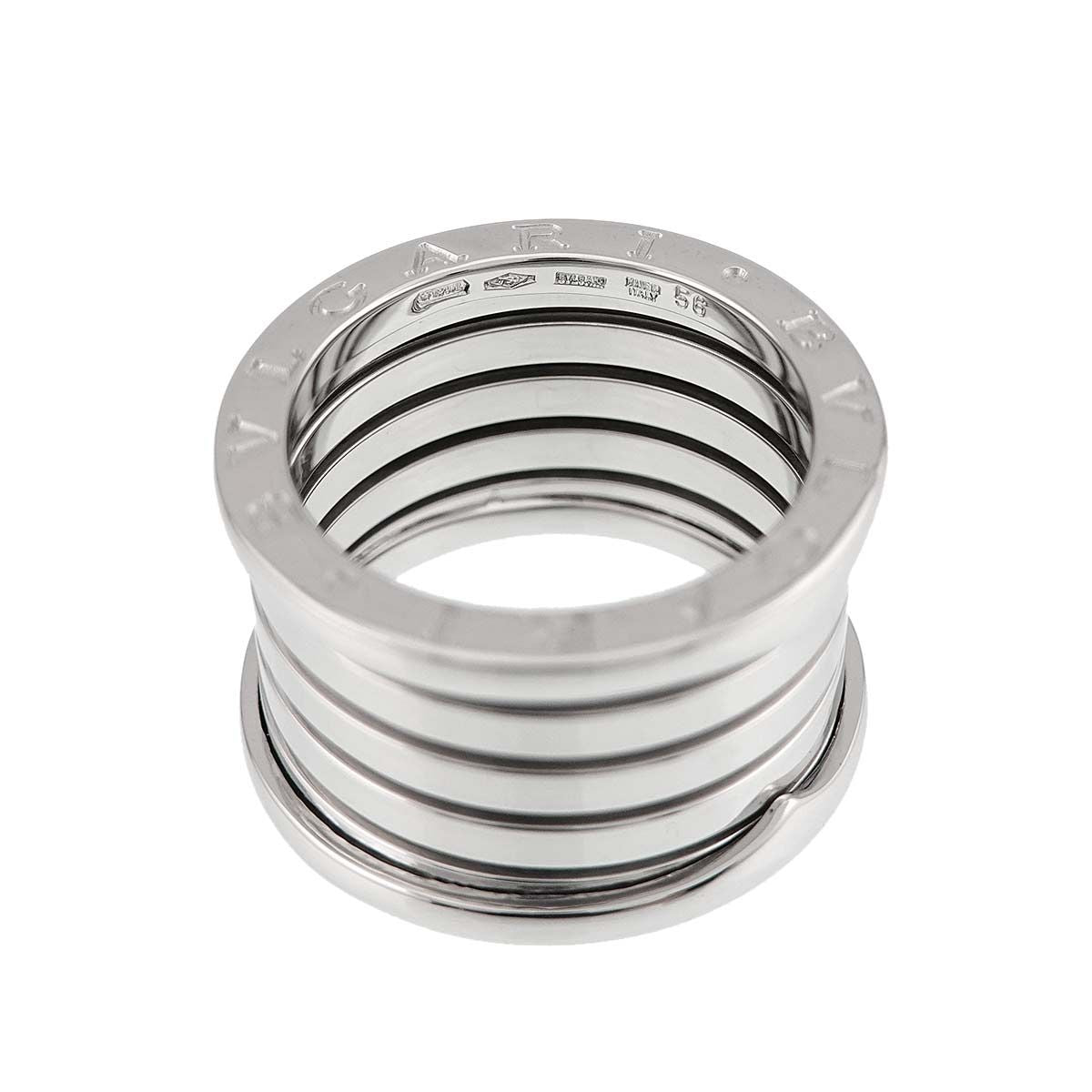Bvlgari Band 56 Ring 18k WG White Gold — view 3