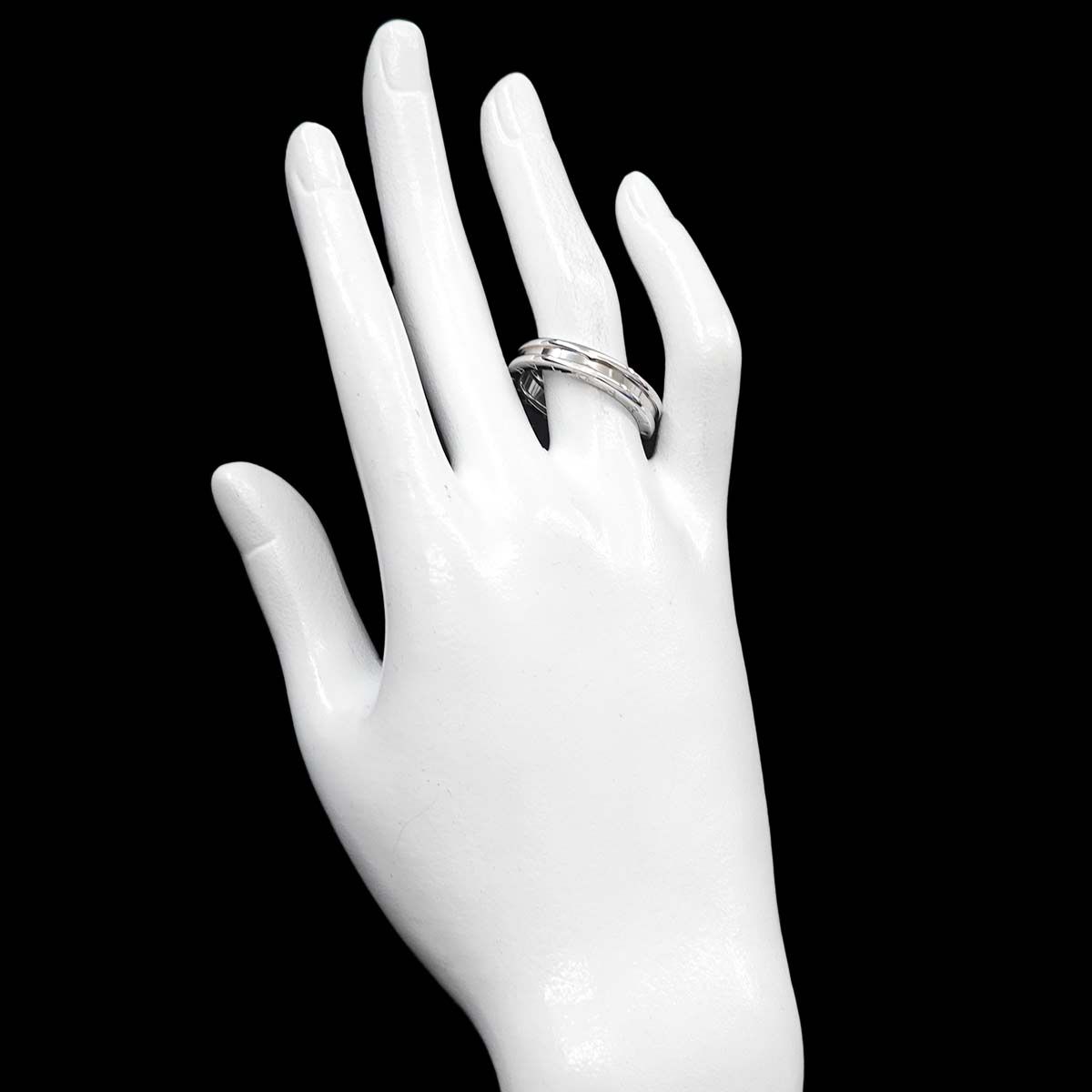 Bvlgari Band 63 Ring 18k WG White Gold — view 6