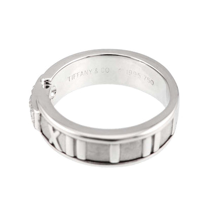 Tiffany & Co Atlas Ring Diamond 18k WG White Gold 750 — view 3