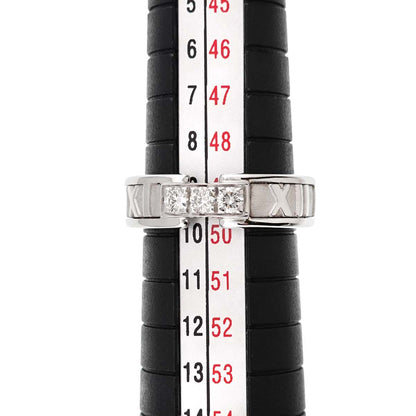 Tiffany & Co Atlas Ring Diamond 18k WG White Gold 750 — view 6