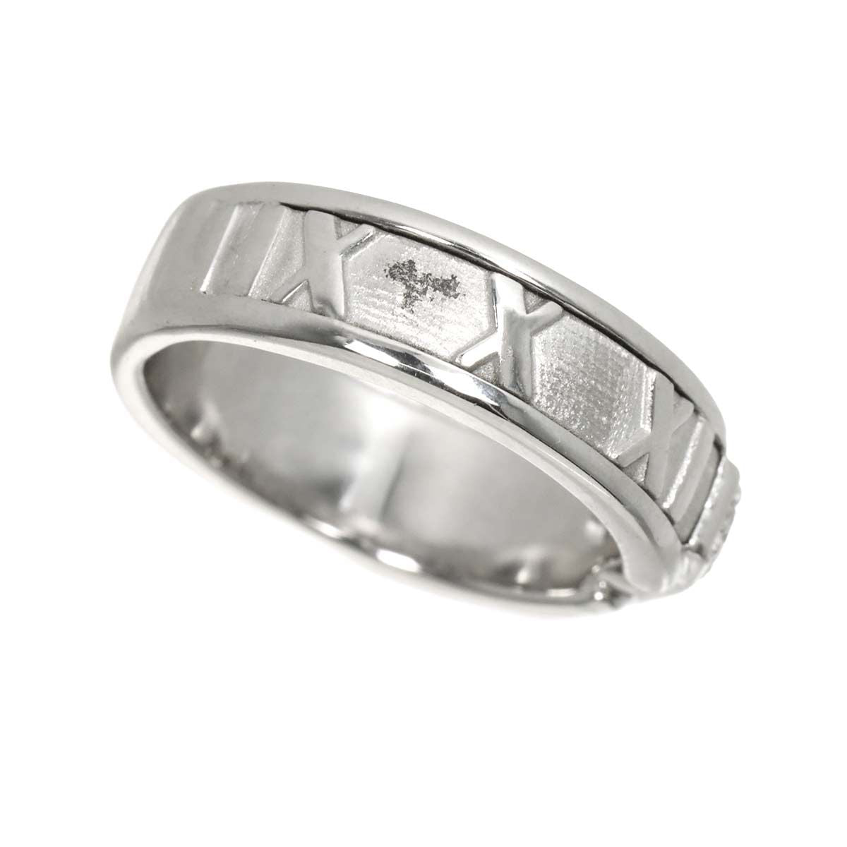 Tiffany & Co Atlas Ring Diamond 18k WG White Gold 750 — view 4
