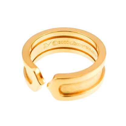 Cartier C2 46 Ring 18k YG Yellow Gold 750 2C Logo — view 3