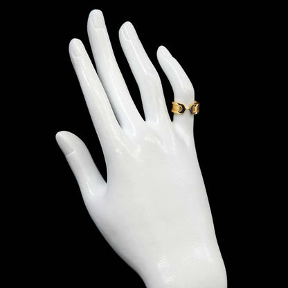 Cartier C2 46 Ring 18k YG Yellow Gold 750 2C Logo — view 7